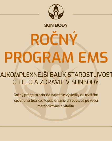 Ročná darčeková poukážka na EMS tréningy v SUN BODY Levice – celoročná starostlivosť o kondíciu a zdravé svaly.